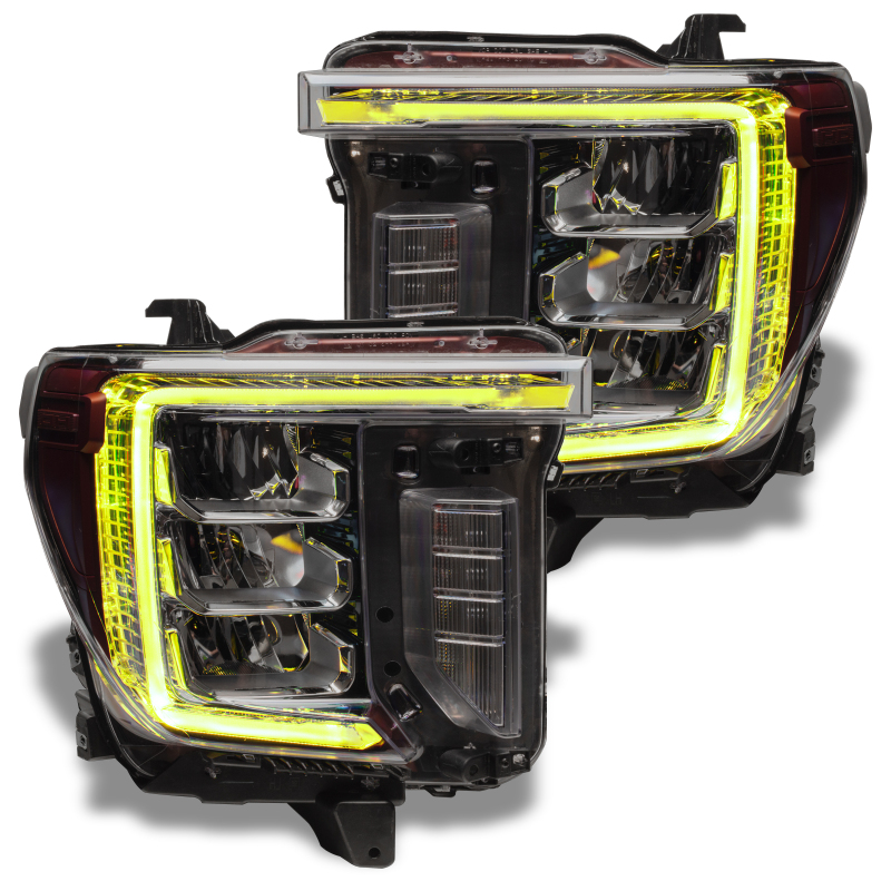 GMC Sierra 3500 HD Headlight DRL Upgrade Kit - ORACLE Lighting - ColorSHIFT RGB+W - `20-`21